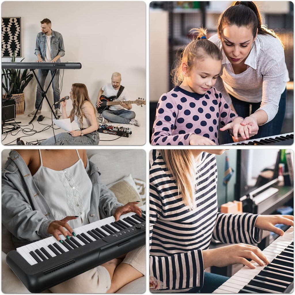88 Key Semi Weighted Digital Piano with Stand, Sustain Pedal, Headphones, Carrying Case, Power Supply Y9675