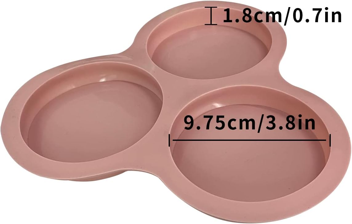 Non-Stick Air Fryer Egg Pan 3 Cavity D3634