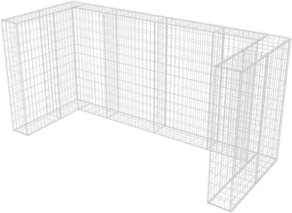 Steel Garbage Can Storage for Outdoor A979618