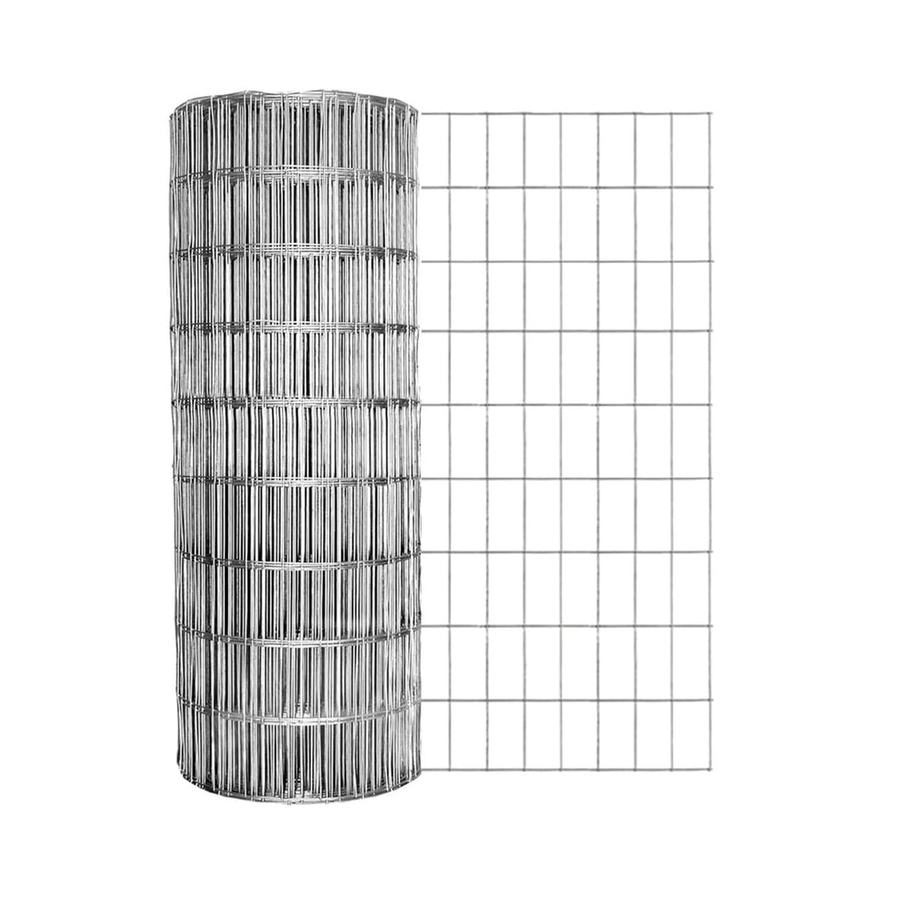 36in H x 50ft L Galvanized Steel Gray Welded Wire Fence P883474