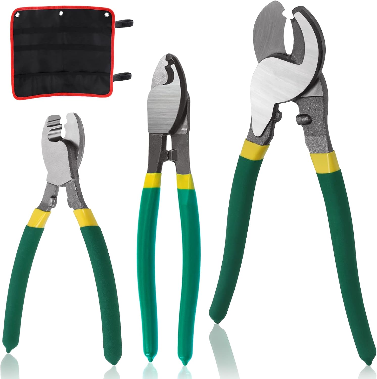 4Pcs 6 8 10 Inch Stainless Steel Cable Cutters with Storage Pouch T120