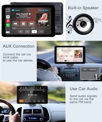7" HD Portable Touch Screen Car Stereo with Bluetooth M641