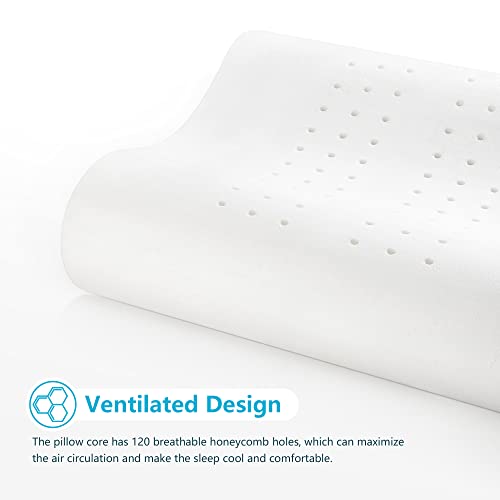 Queen Size Firm Contour Memory Foam Cervical Pillow L692910