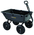 Heavy-Duty Poly Yard Dump Cart with 1,200-Pound Capacity, Black T47550