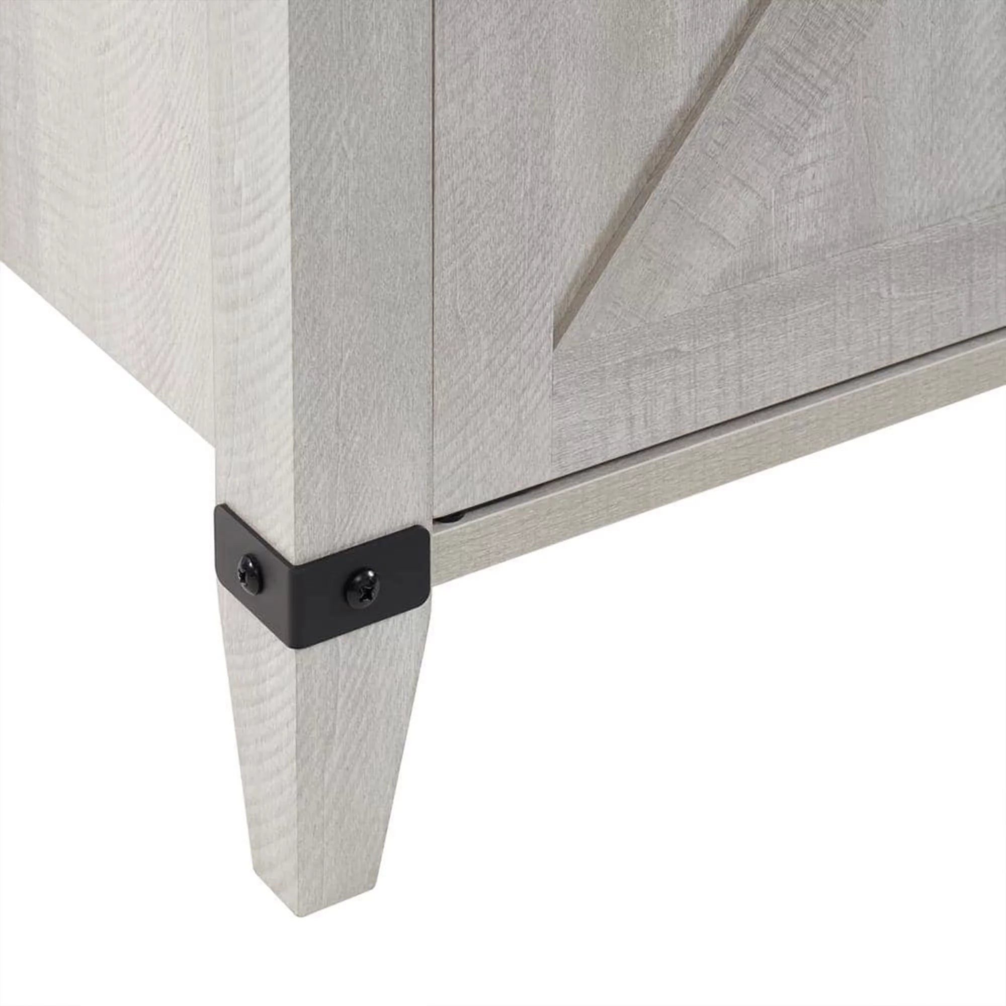 Grey Freestanding Wooden Electric Fireplace TV Stand Console K205501