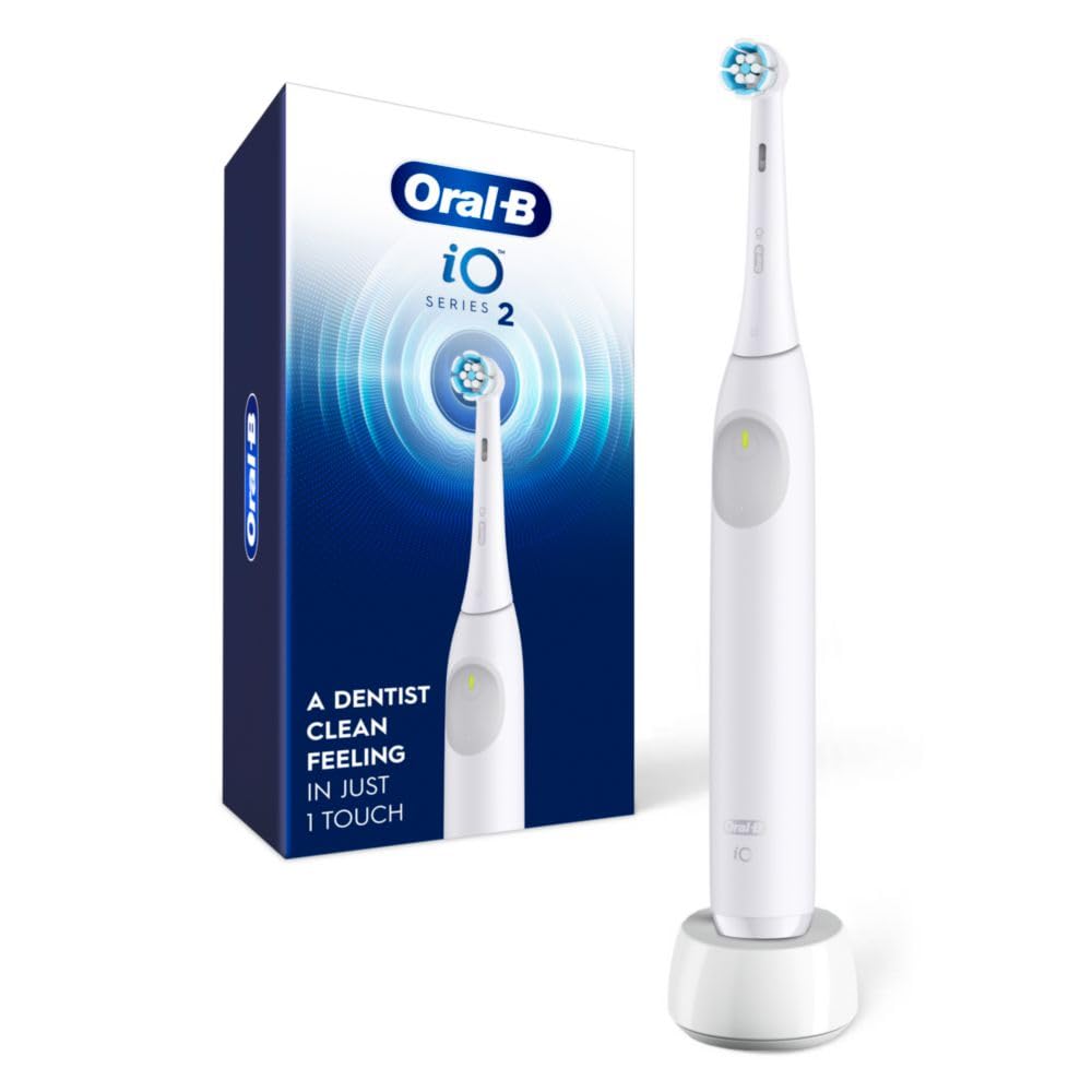 Pure White Rechargeable Electric Toothbrush with 1 Brush Head E66436