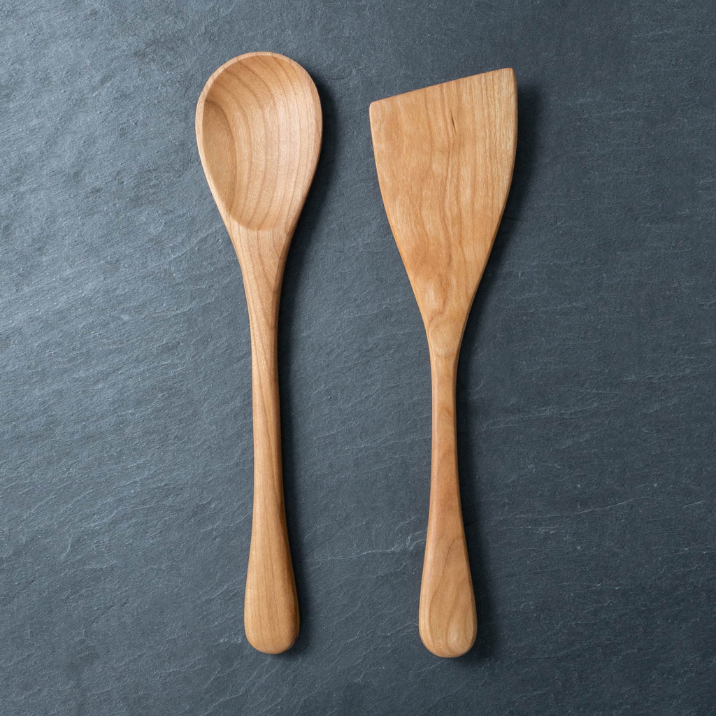 12” Wooden Spoon and Spatula Set P8335
