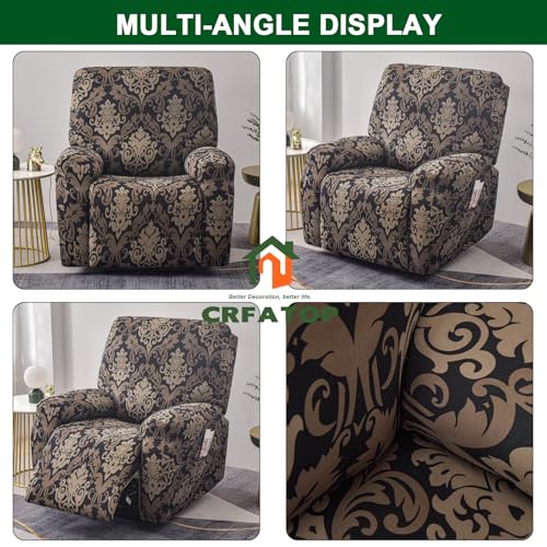 4-Pieces Non Slip Recliner Slipcovers with Arms T97711