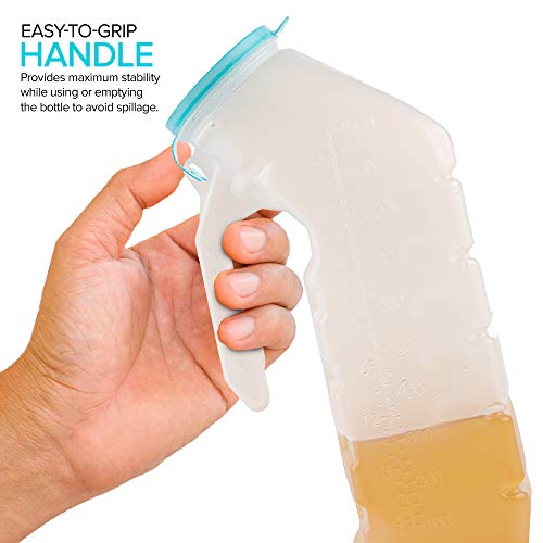 32 Oz Unisex Urinal Bottle (2 Pack) with Lid V5035
