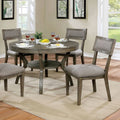 Gray Round Dining Table H320