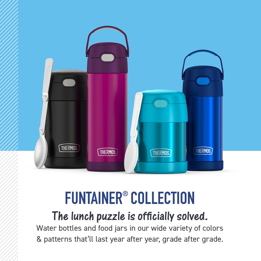 12 Ounce Stainless Steel Vacuum Insulated Water Bottle with Straw E92409