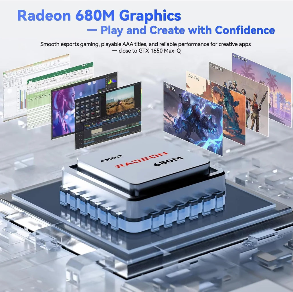 17.3" Gaming Laptop, AMD Ryzen 7 7735HS, 16GB DDR5 RAM, 1TB SSD, Radeon 680M, Backlit Keyboard L649203