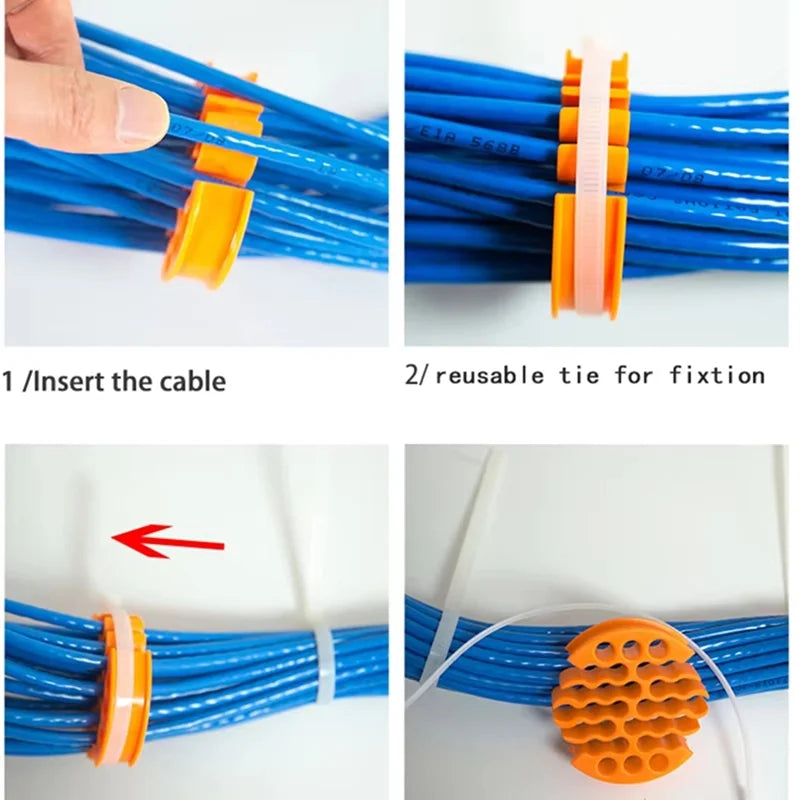 Cable Organizing Tool with Hook and Loop Fastener O866