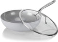12" Ceramic Nonstick Wok with Glass Lid Y7049