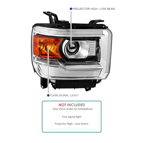 Black Housing Clear Lens Halo Projector Headlights H4595