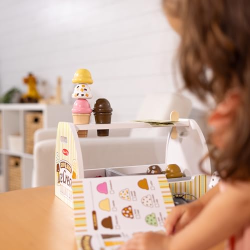 28 pcs Wooden Ice Cream Play Food Set L40818