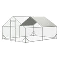 Large Metal Chicken Coop with Waterproof Cover (10' L x 13' W x 6.56' H) B4769