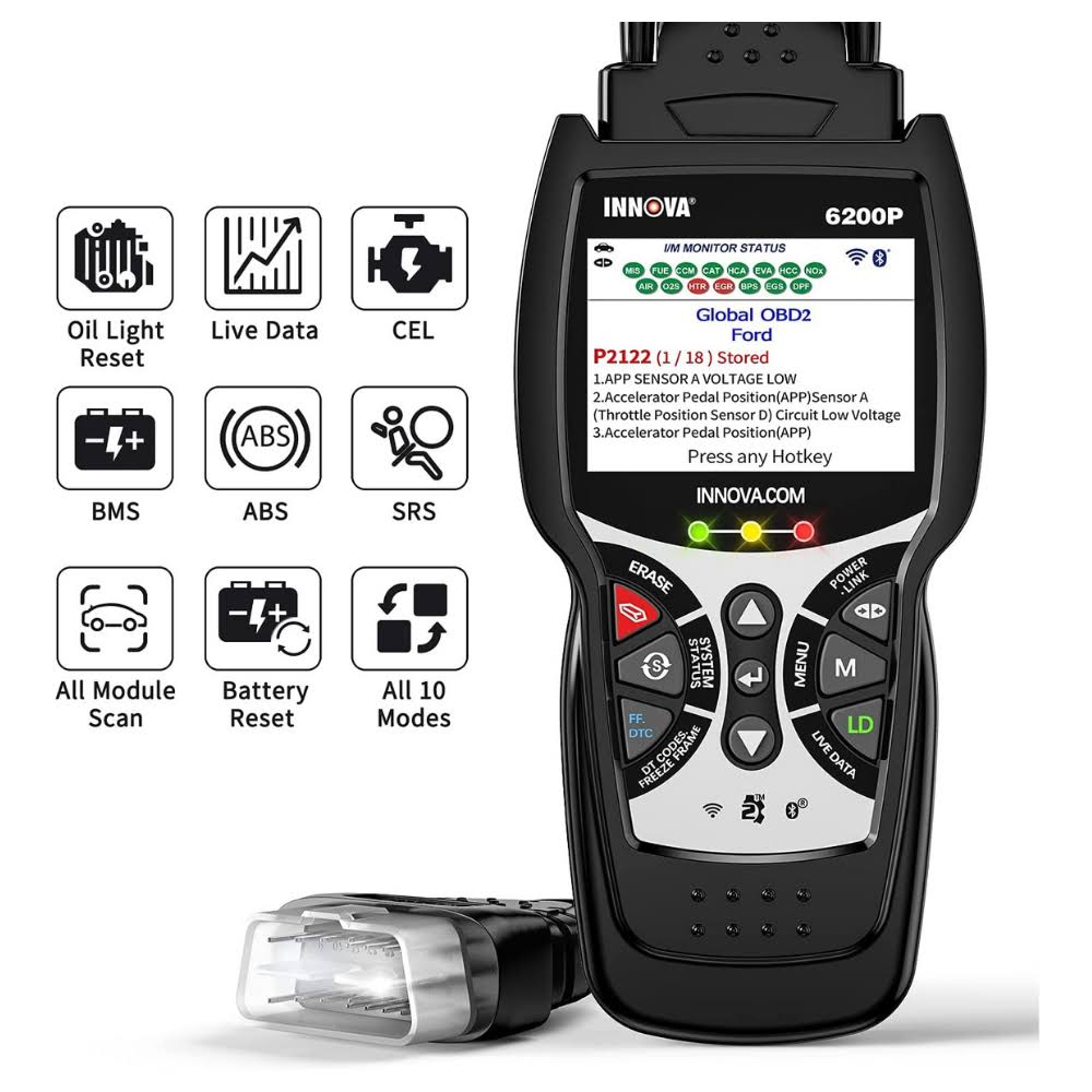 ABS Srs OBD2 Scanner Code Reader with Battery Reset Oil Light Reset Q331700