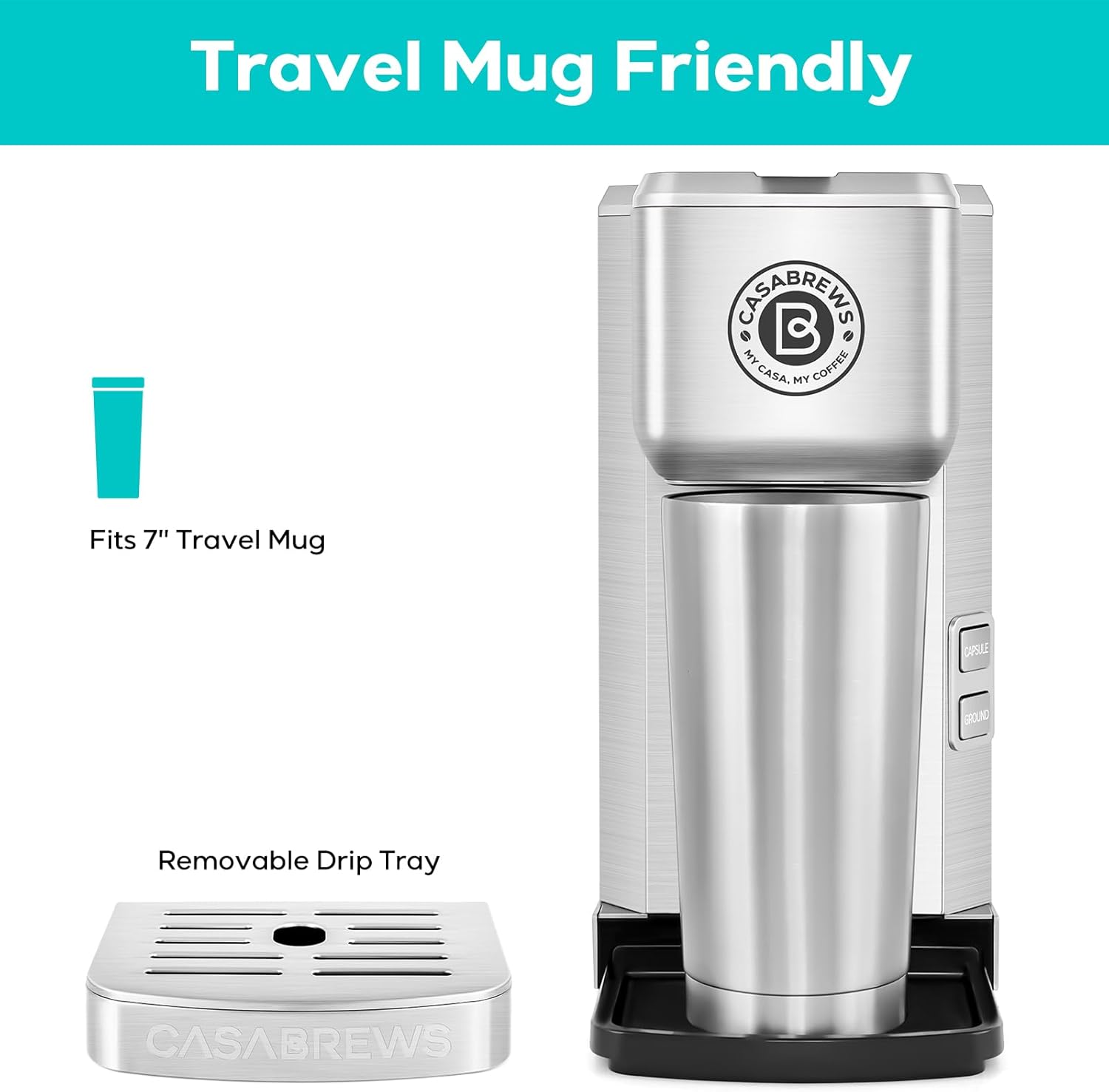 Stainless Steel K Cup Coffee Maker Y95180