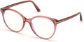 Shiny Transparent Antique Rose Eyeglasses V497