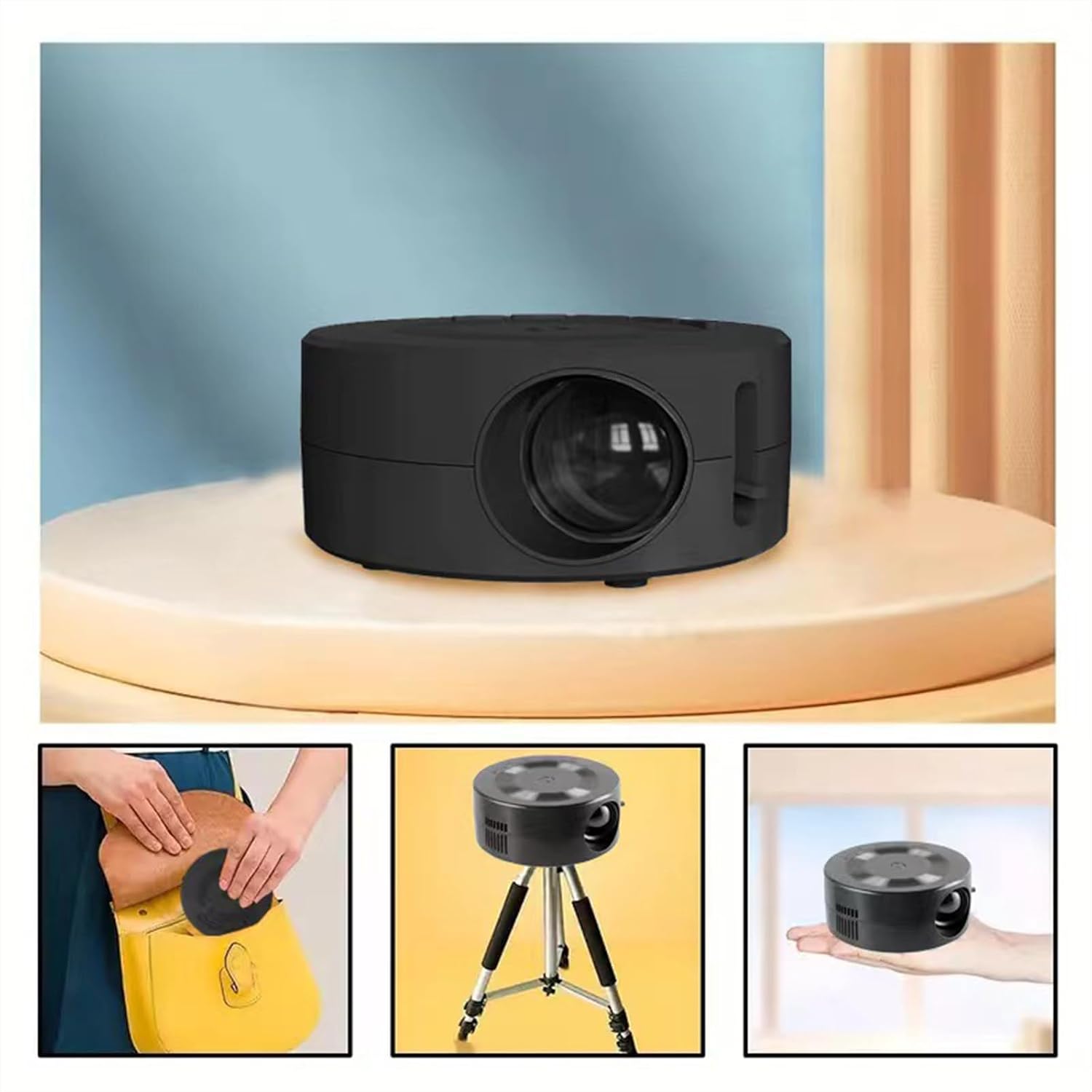 Mini Projector, 1080P Video Projector R395