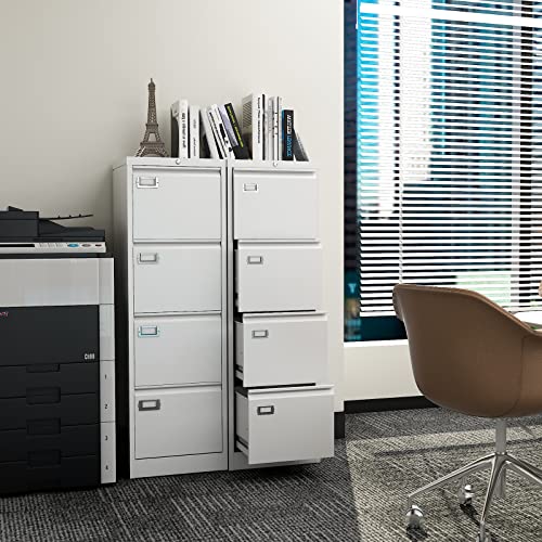 2 Drawer Steel Vertical File Cabinet with Lock F259