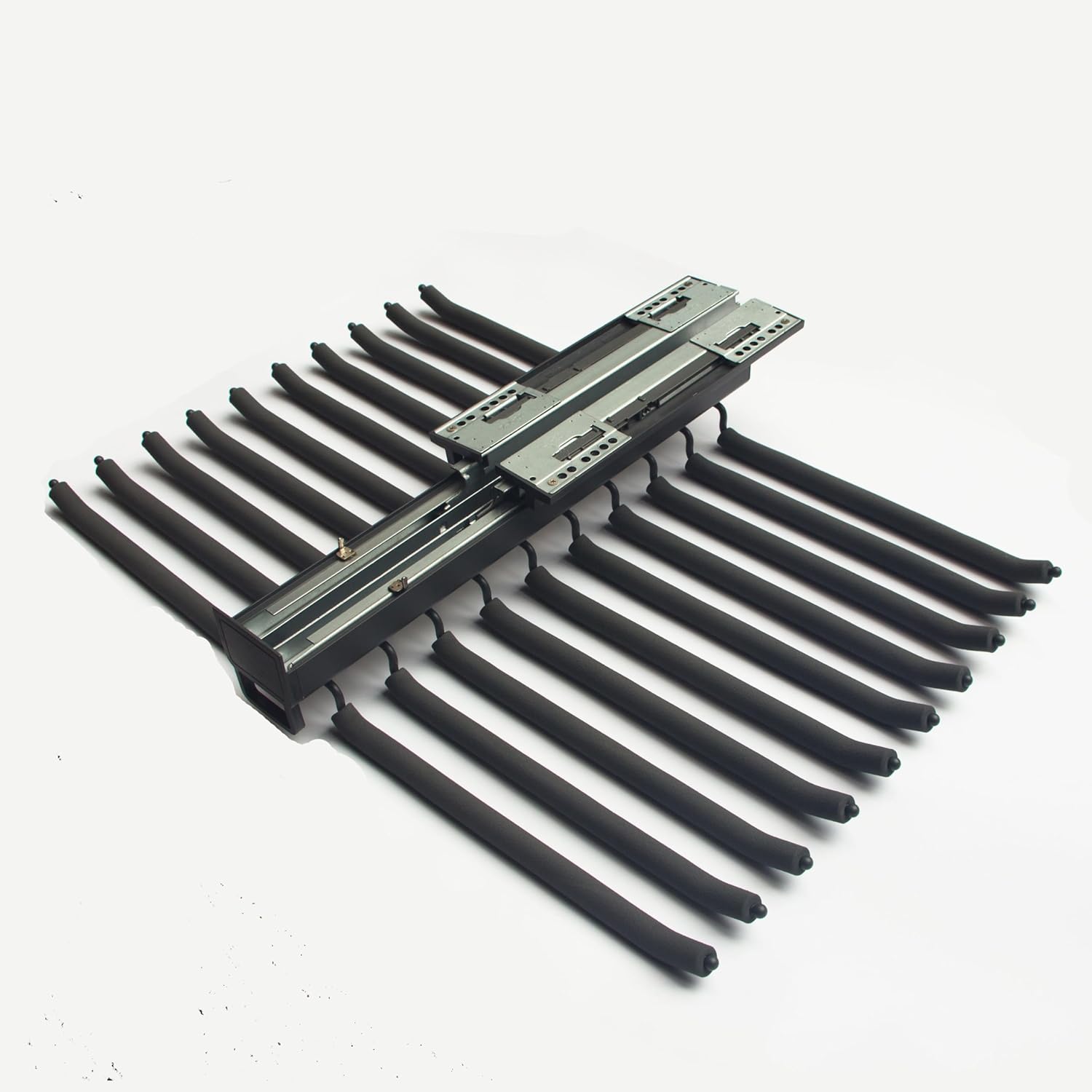 Grey Pull Out Pants Rack with Non-Slip Design, Width 25.2in P8546