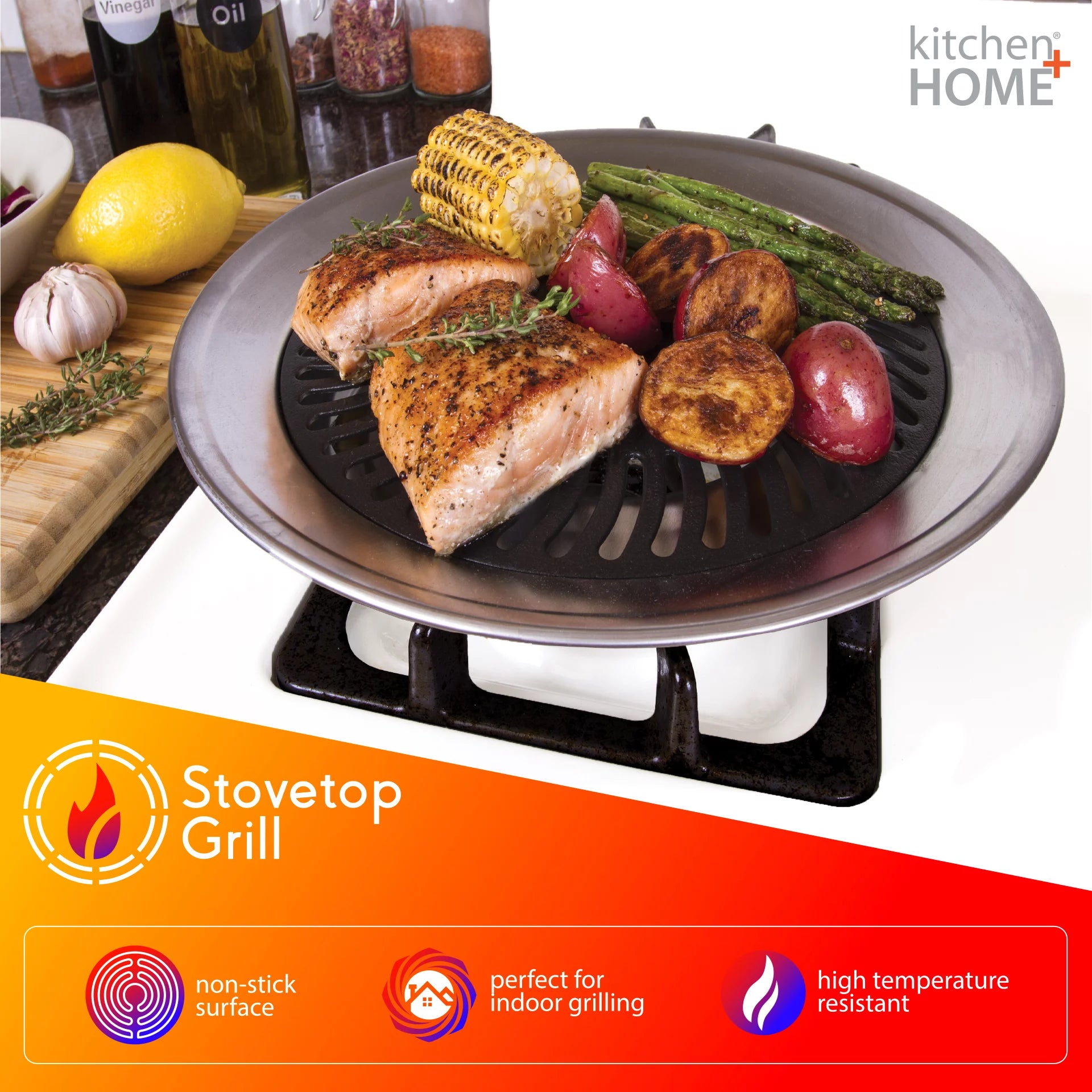 Smokeless Nonstick Stove Top Grill Pan A5465