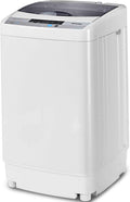 Full-Automatic Portable Compact 1.34 Cu.ft Laundry Washer with Drain Pump 12 Lbs Capacity H63496