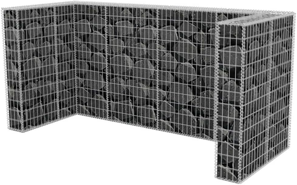 Steel Garbage Can Storage for Outdoor A979618