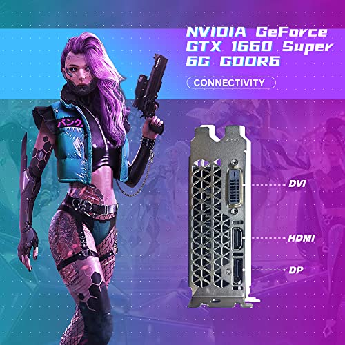 RGB Gaming Desktop PC, Intel I7 3.4Ghz, GeForce GTX 1660 Super 6G GDDR6, 32G Memory, 512G SSD, 3T, WiFi, BT 5.0, RGB Keyboard & Mouse, W10P64 (Renewed) C6228