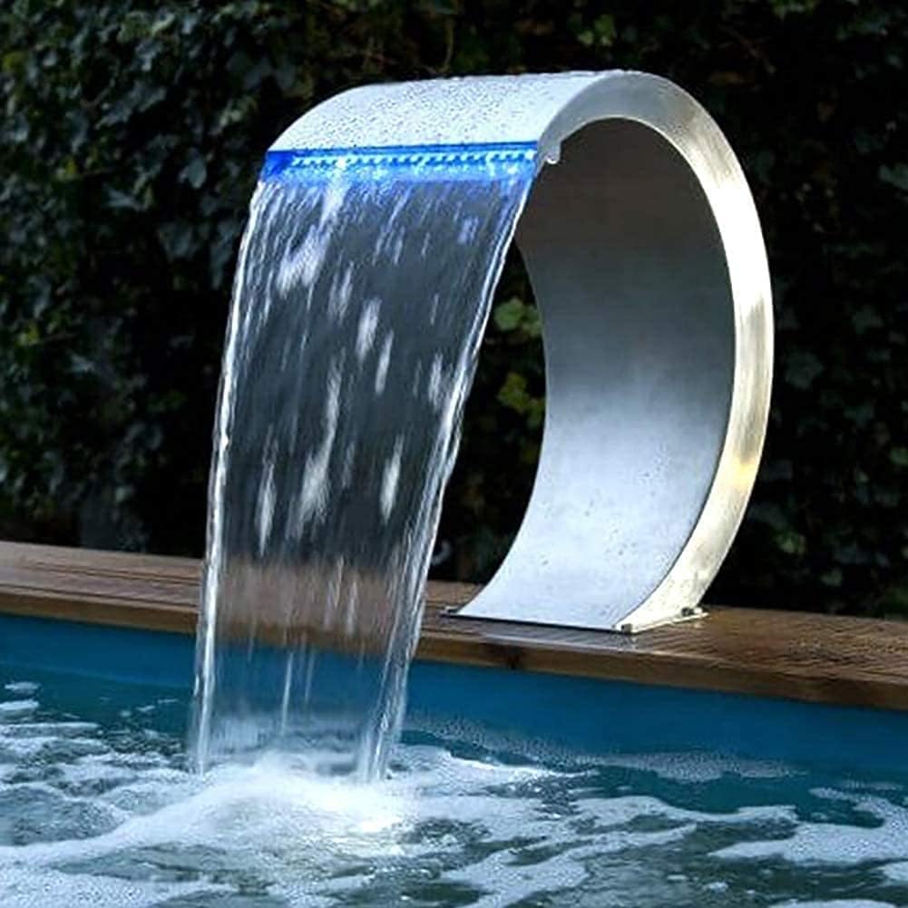 Stainless Steel Pool Waterfall Fountain W60027