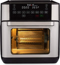 10 Quart Stainless Steel Black Air Fryer P197625