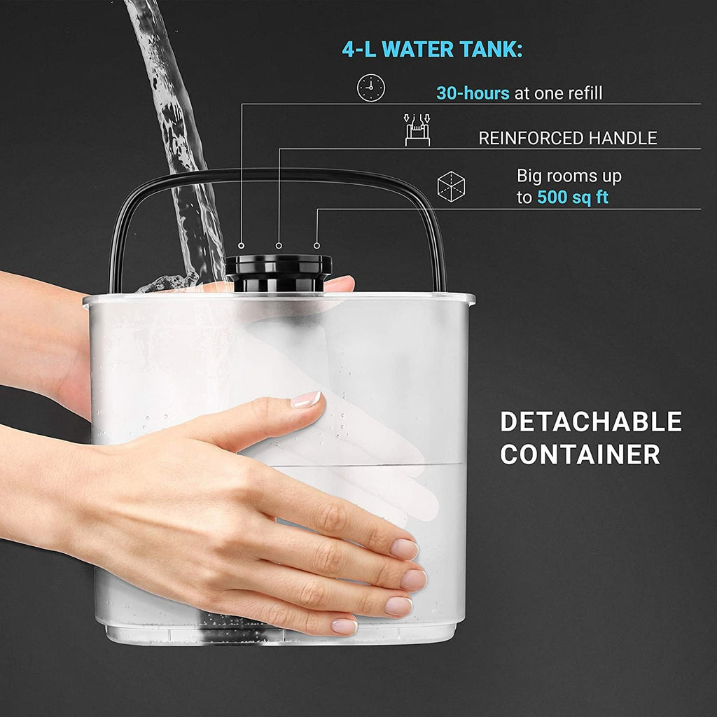 4L Top Fill Cool & Warm Air Ultrasonic Humidifier V8697