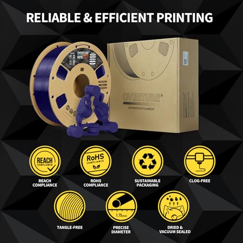 Black 1.75mm PETG Filament 1kg B8158