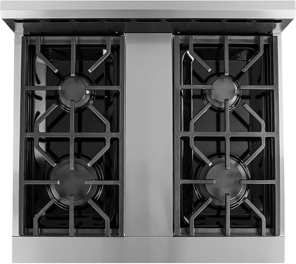 30" Stainless Steel Natural Gas Range with 4.5 cu.ft. Convection Oven S2164