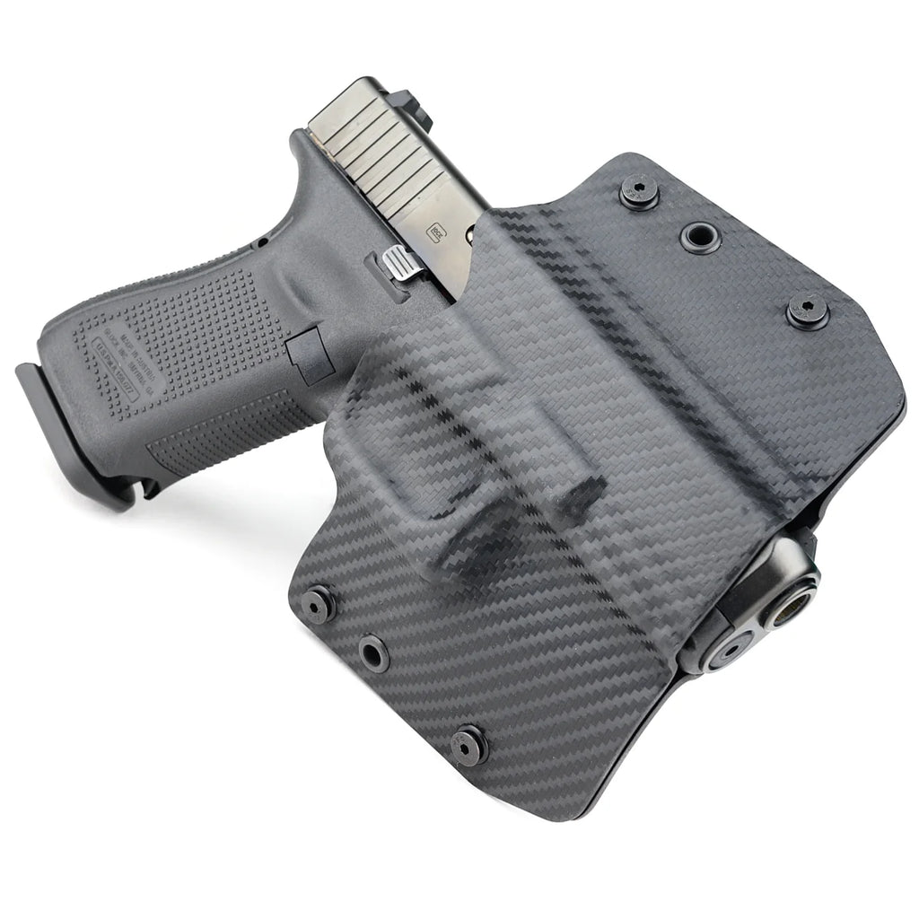 Black Carbon Fiber OWB Kydex Gun Holster D951