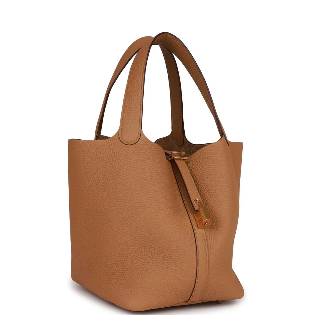 Biscuit Clemence Gold Hardware Bag B127688