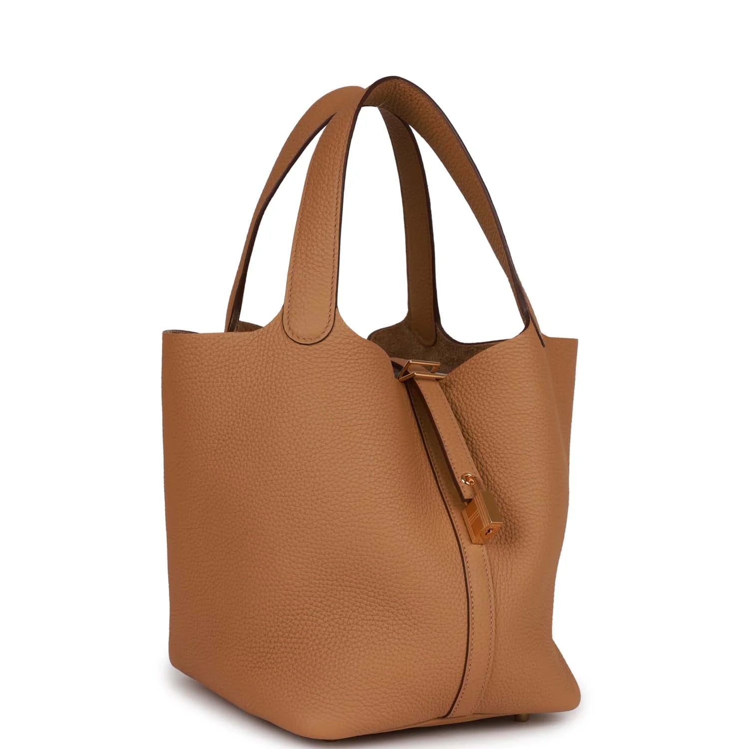 Biscuit Clemence Gold Hardware Bag B127688