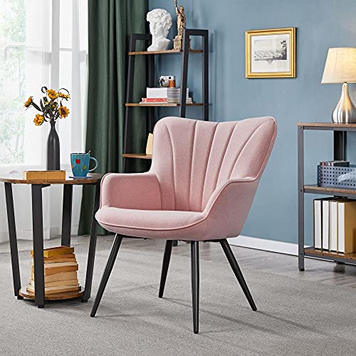 Pink Fabric Upholstered Accent Chair X511