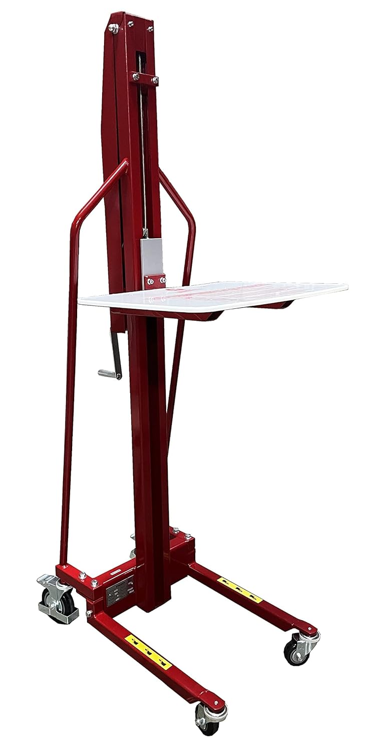 Steel Lightweight Lift Truck with 220 lbs Capacity 59" Lift Height F9348