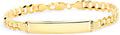 14k Yellow Gold Polished Cuban ID Bracelet 8.5" C963083
