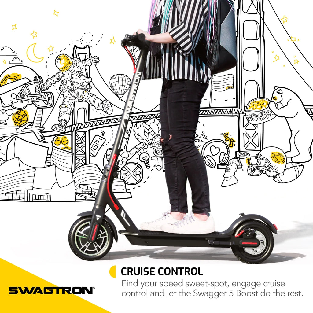 Electric Scooter, 320 lb Weight Limit, 8.5 Inch No-flat Tires, 300W Motor, Quick Folding, 18 Mph S5151