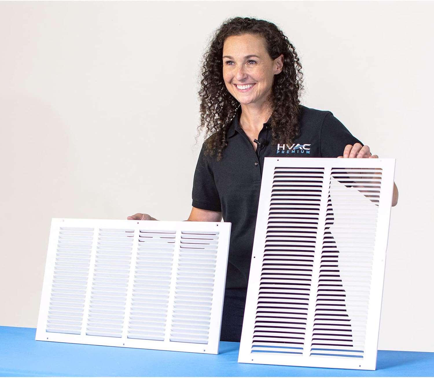 Steel Return Grilles HVAC Duct Cover (30"w X 10"h, White) O706478