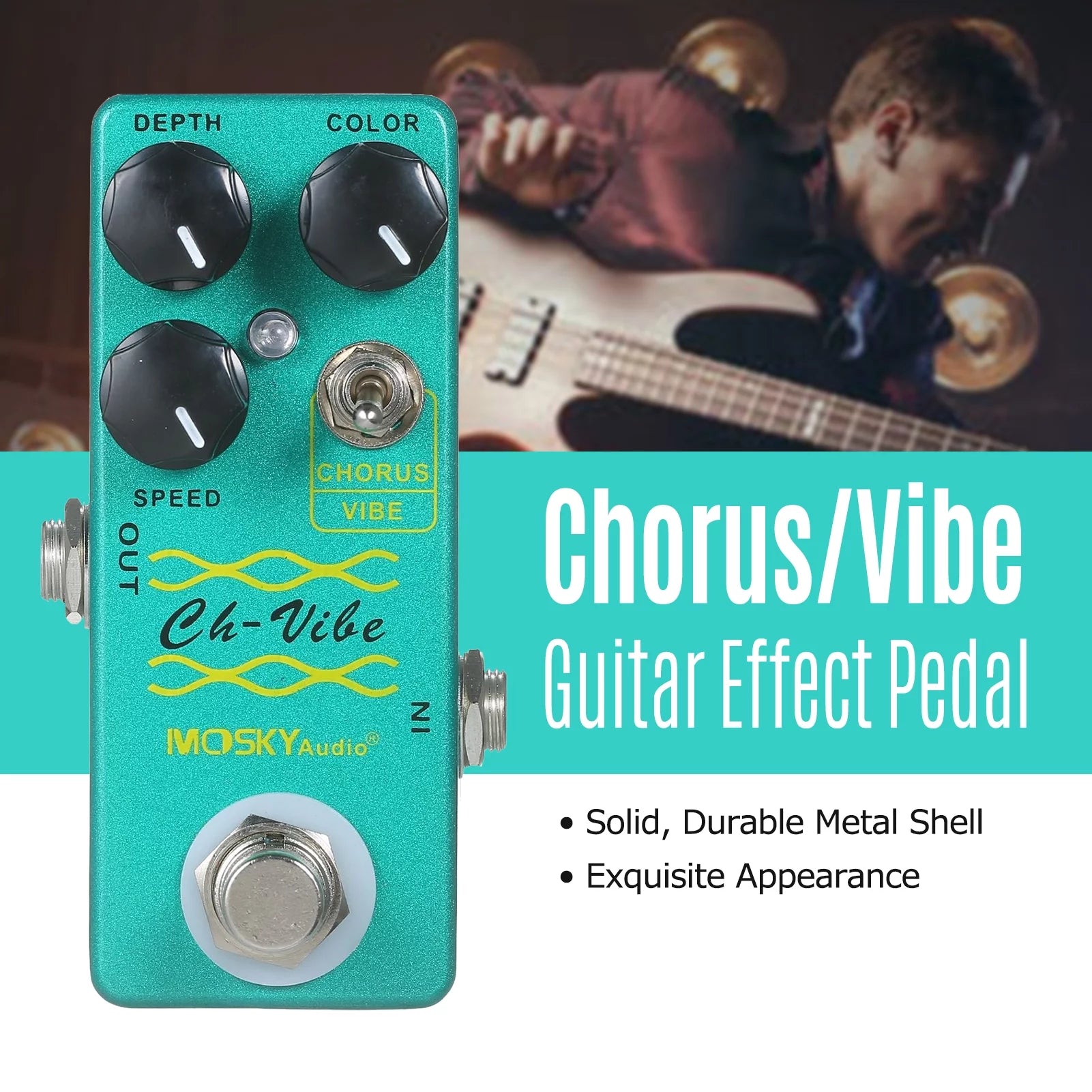 Mini Chorus/Vibe Guitar Effect Pedal Q53731