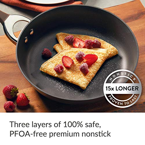 11-Piece Hard Anodized Nonstick Cookware Set, Black H47239