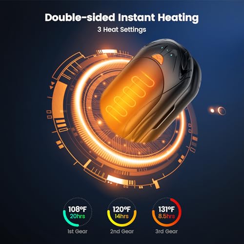 Rechargeable 6000mAh Electric Hand Warmer 2 Pack V893834