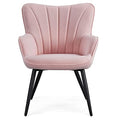 Pink Fabric Upholstered Accent Chair X511