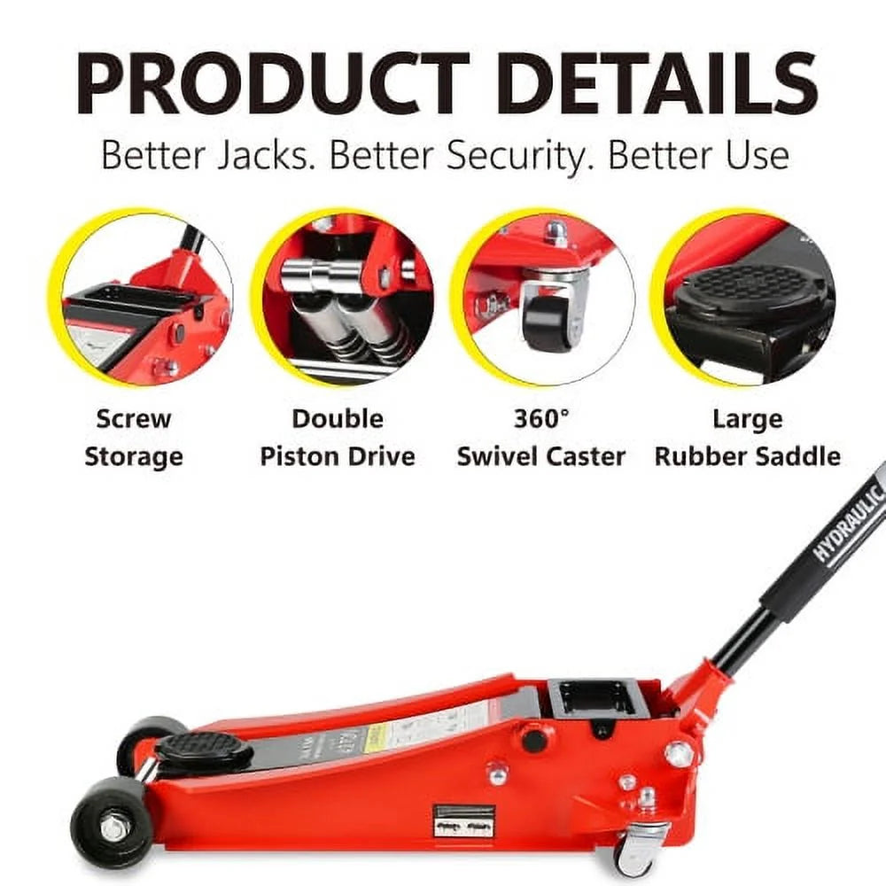 4 Ton Low Profile Steel Floor Jack J771014