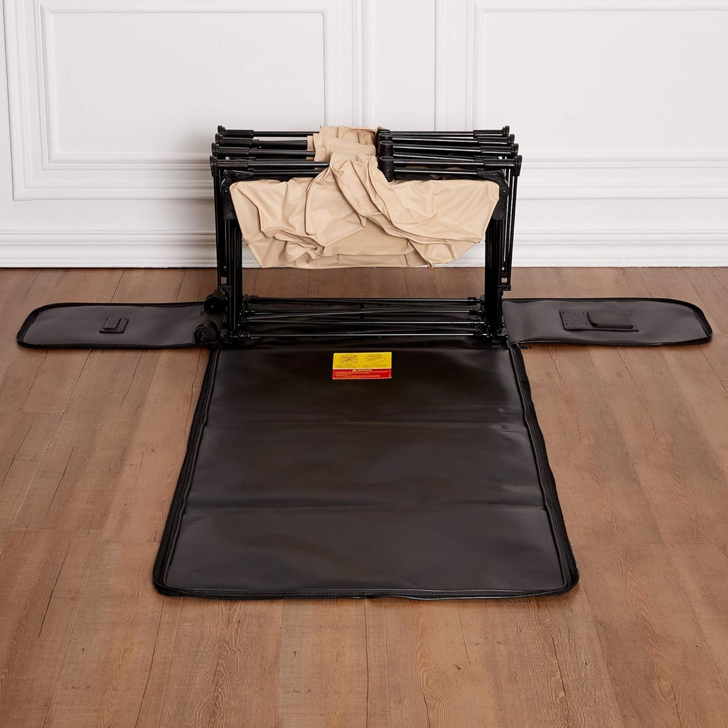 Queen Size Self Inflatable Air Mattress with Frame & Rolling Case N3754